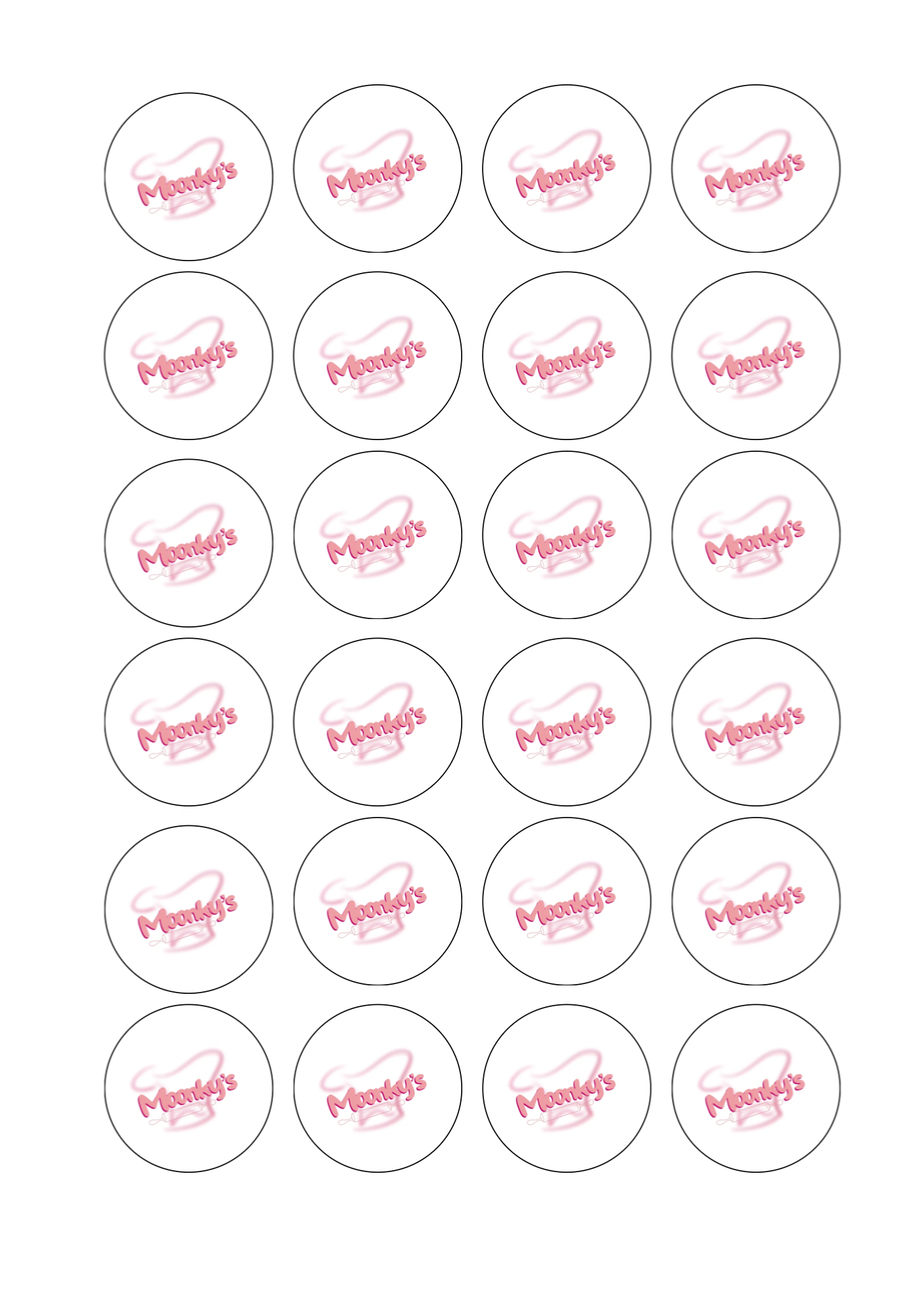 Custom Edible Cupcake & Treat Toppers (Pre-Cut)