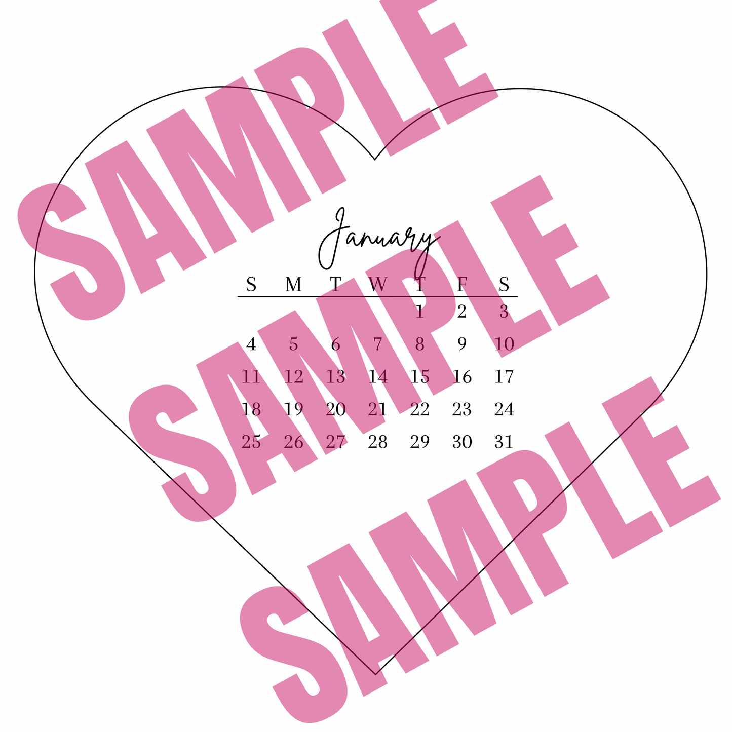 HEART CALENDARS 2026