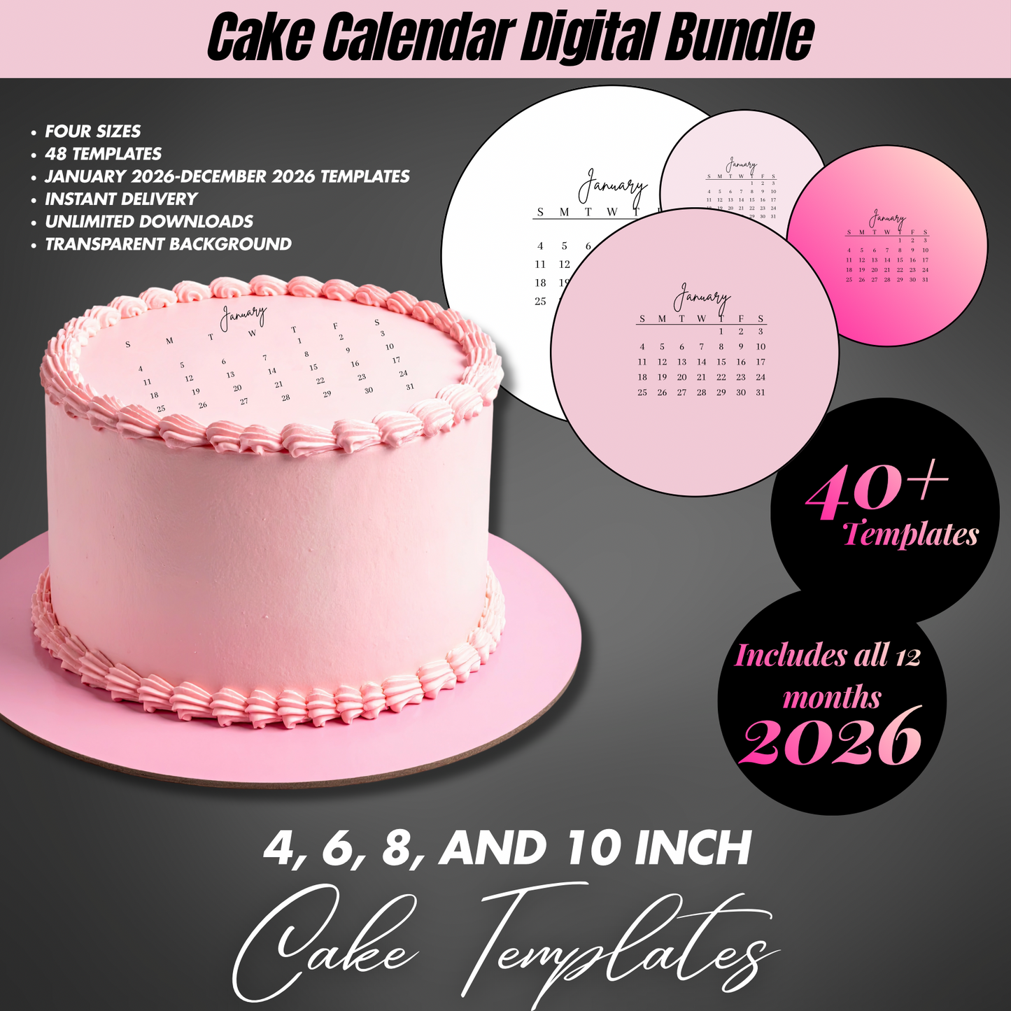 ROUND CALENDAR TEMPLATE
